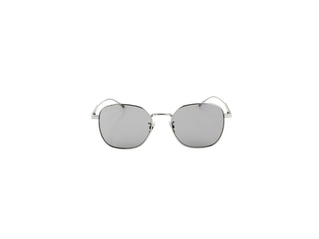 Bottega Veneta Bottega Veneta BV1014SK Sunglasses In Silver Metal Frame With Grey Lens - view 2