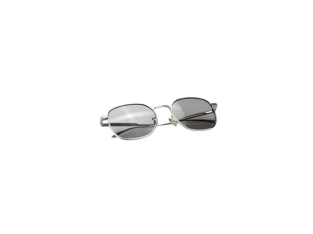 Bottega Veneta Bottega Veneta BV1014SK Sunglasses In Silver Metal Frame With Grey Lens - view 6