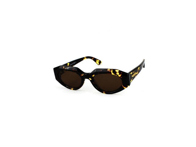Bottega Veneta Bottega Veneta BV1031S Sunglasses In Havana Plastic Frame With Brown Lens - view 1