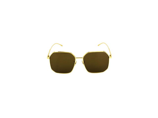 Bottega Veneta Bottega Veneta BV1108SA Sunglasses In Gold Metal Frame With Grey Lens - view 2