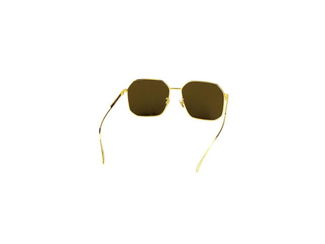 Bottega Veneta Bottega Veneta BV1108SA Sunglasses In Gold Metal Frame With Grey Lens - view 4
