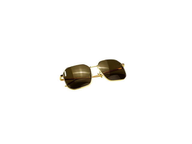 Bottega Veneta Bottega Veneta BV1108SA Sunglasses In Gold Metal Frame With Grey Lens - view 6