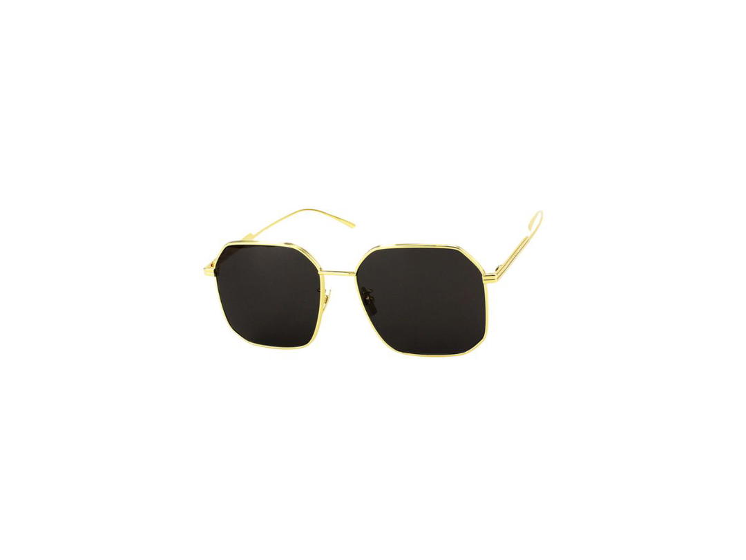 Bottega Veneta Bottega Veneta BV1108SA Sunglasses In Gold Metal Frame With Grey Lens