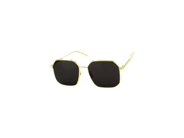Bottega Veneta Bottega Veneta BV1108SA Sunglasses In Gold Metal Frame With Grey Lens - view 1