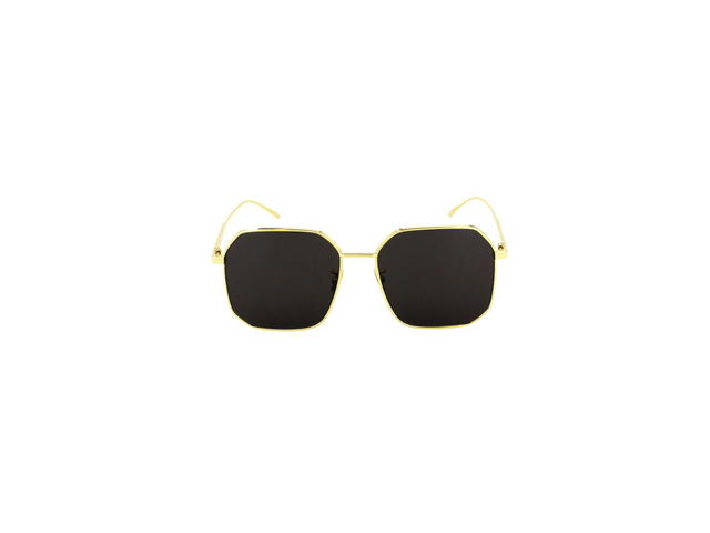 Bottega Veneta Bottega Veneta BV1108SA Sunglasses In Gold Metal Frame With Grey Lens - view 2