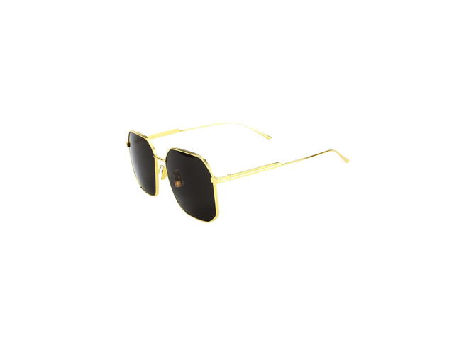Bottega Veneta Bottega Veneta BV1108SA Sunglasses In Gold Metal Frame With Grey Lens - view 5