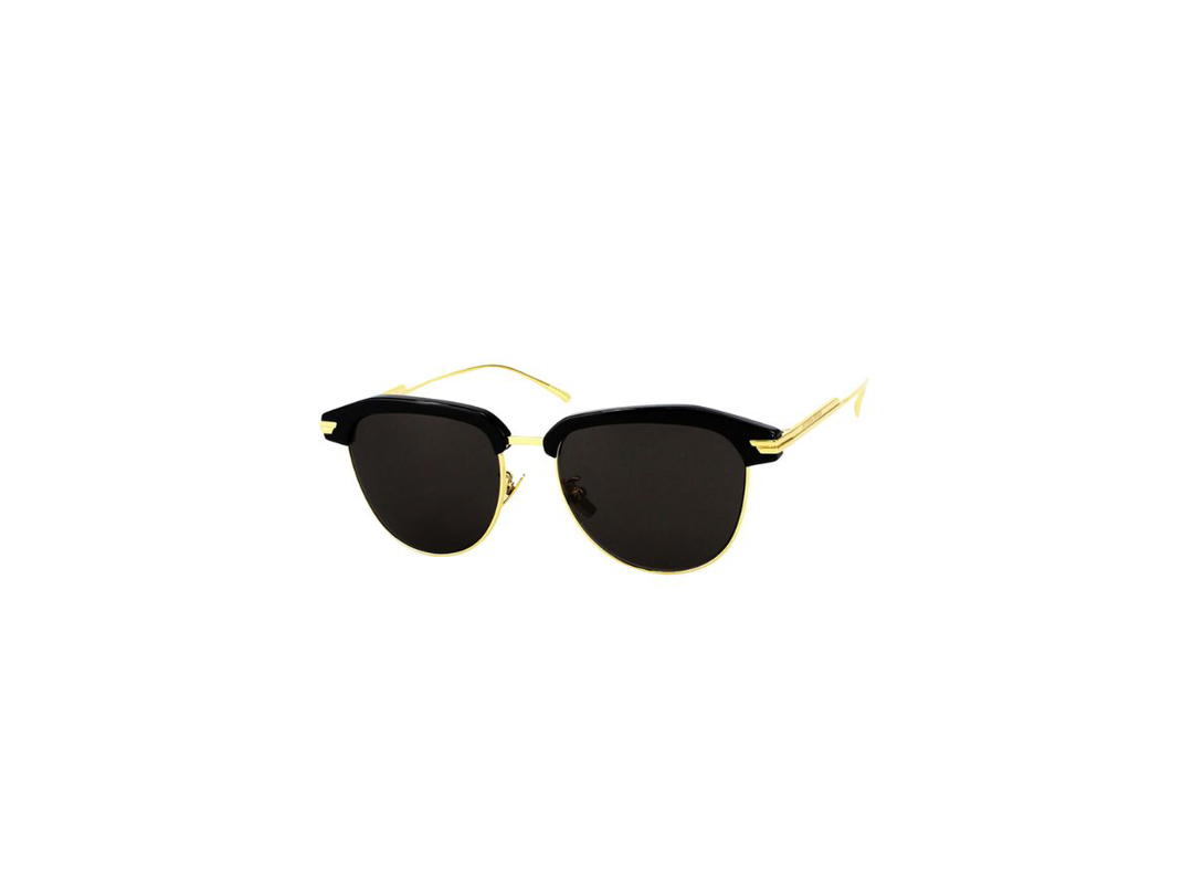 Bottega Veneta Bottega Veneta BV1112SA Sunglasses In Gold Plastic Metal Frame With Grey Lens