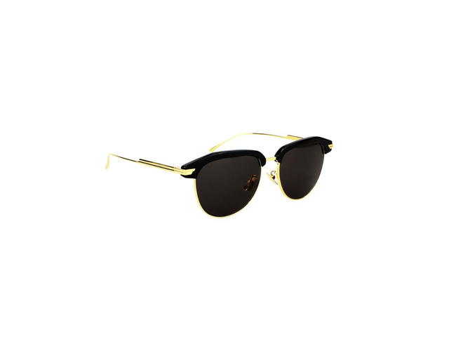 Bottega Veneta Bottega Veneta BV1112SA Sunglasses In Gold Plastic Metal Frame With Grey Lens - view 3