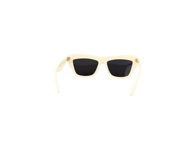 Bottega Veneta Bottega Veneta BV1121S Sunglasses In Ivory Plastic Frame With Grey Lens - view 4