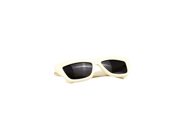 Bottega Veneta Bottega Veneta BV1121S Sunglasses In Ivory Plastic Frame With Grey Lens - view 6
