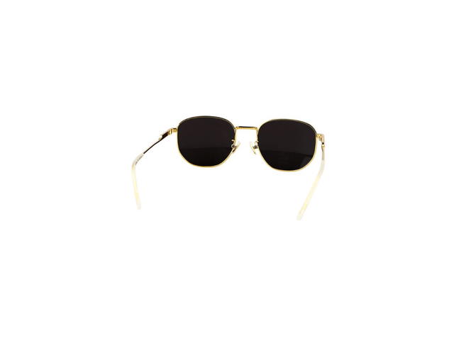 Bottega Veneta Bottega Veneta BV1160SA Sunglasses In Gold Metal Frame With Grey Lens - view 4