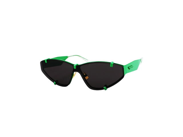 Bottega Veneta Bottega Veneta BV1165S Sunglasses In Metal Frame With Grey Lenses Green - view 1