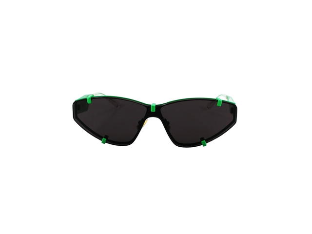 Bottega Veneta Bottega Veneta BV1165S Sunglasses In Metal Frame With Grey Lenses Green - view 2