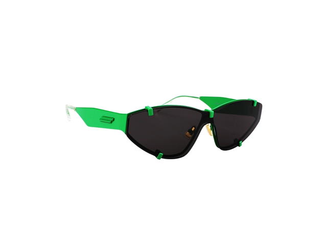 Bottega Veneta Bottega Veneta BV1165S Sunglasses In Metal Frame With Grey Lenses Green - view 3