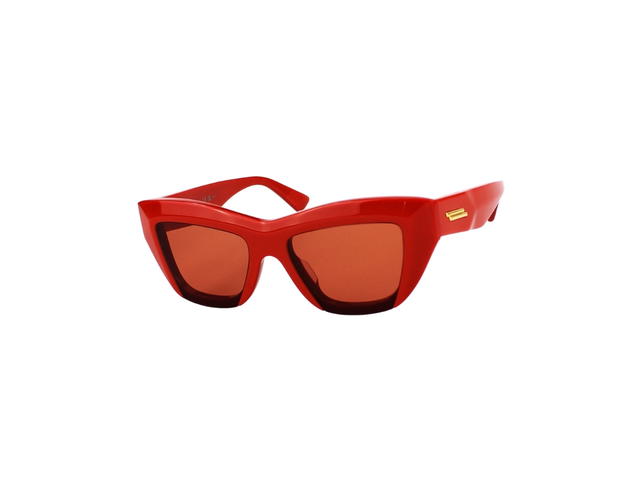 Bottega Veneta Bottega Veneta BV1218S Sunglasses In Plastic Frame With Red Lenses - view 1