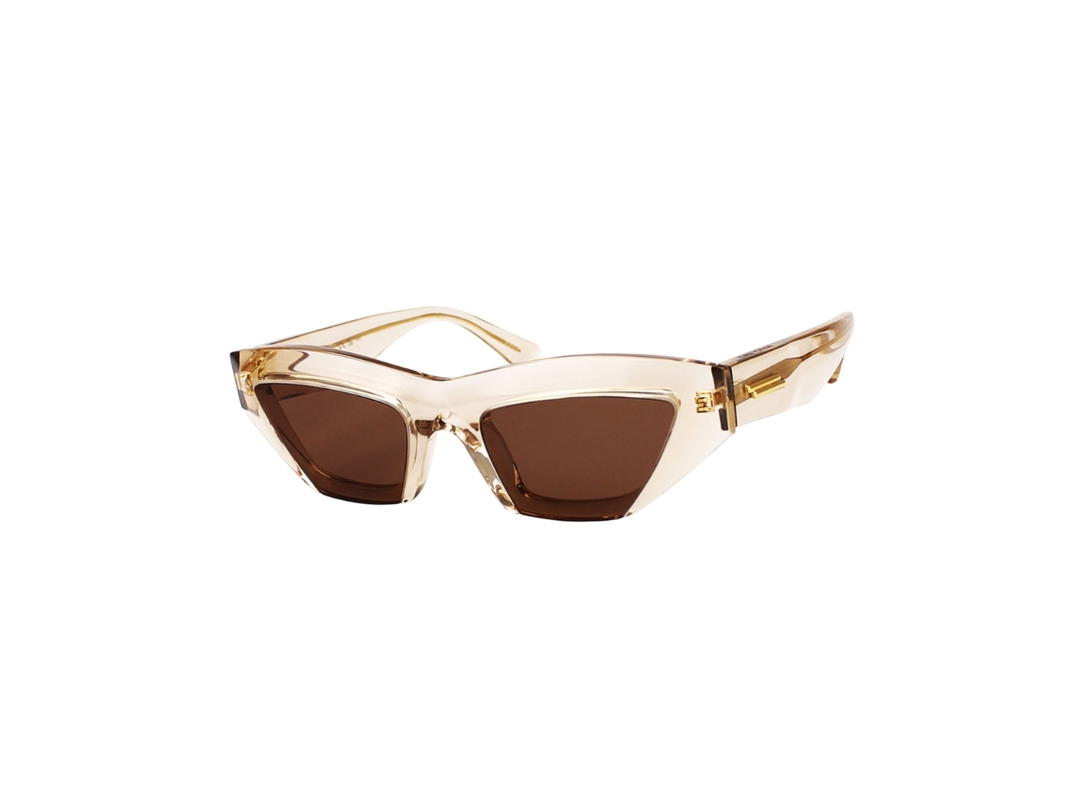 Bottega Veneta Bottega Veneta BV1219S Sunglasses In Plastic Frame With Brown Lenses