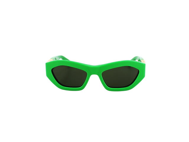 Bottega Veneta Bottega Veneta BV1221S Cat-Eye Sunglasses In Green Acetate Frame With Grey Lenses - view 2
