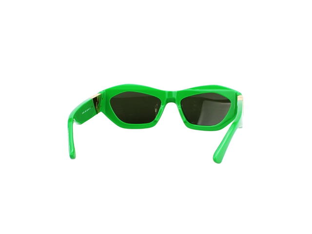 Bottega Veneta Bottega Veneta BV1221S Cat-Eye Sunglasses In Green Acetate Frame With Grey Lenses - view 4