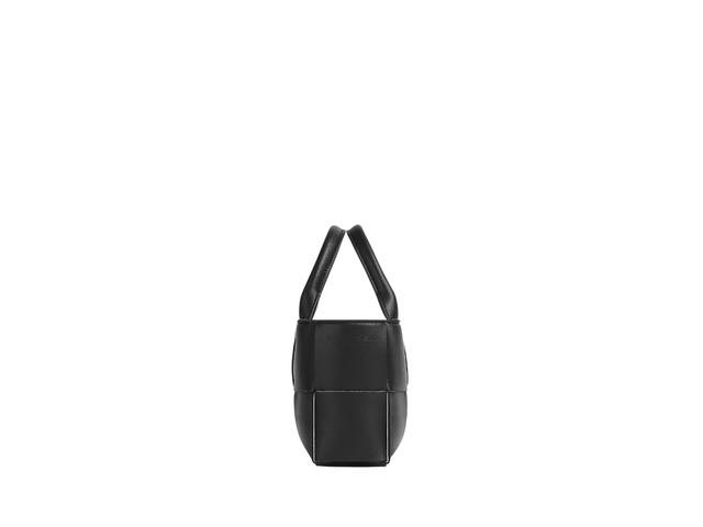Bottega Veneta Bottega Veneta Candy Arco Tote Bag In Lambskin With Silver Finish Hardware Black-White - view 2