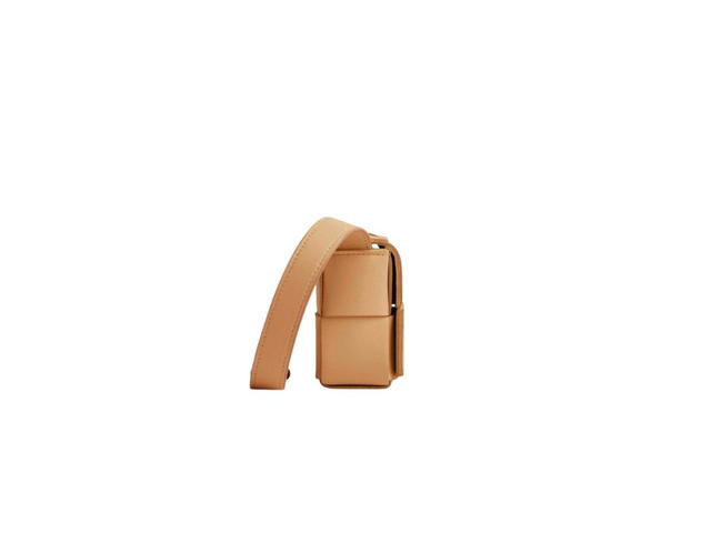 Bottega Veneta Bottega Veneta Candy Cassette In Soft Lambskin Leather With Gold Finish Hardware Almond - view 2