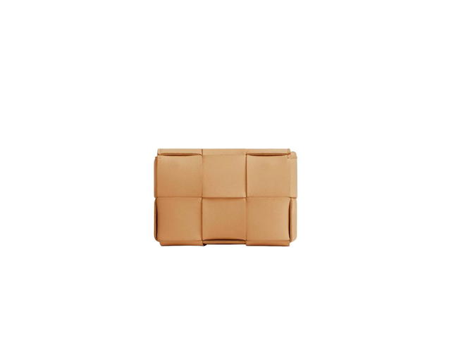 Bottega Veneta Bottega Veneta Candy Cassette In Soft Lambskin Leather With Gold Finish Hardware Almond - view 3