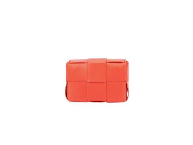 Bottega Veneta Bottega Veneta Candy Cassette In Soft Lambskin Leather With Gold Finish Hardware Redstone - view 3
