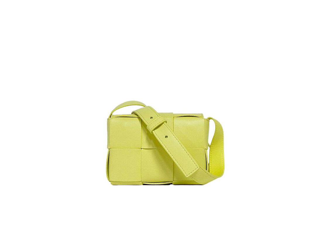 Bottega Veneta Bottega Veneta Candy Cassette In Soft Lambskin Leather With Gold Finish Hardware Sherbert