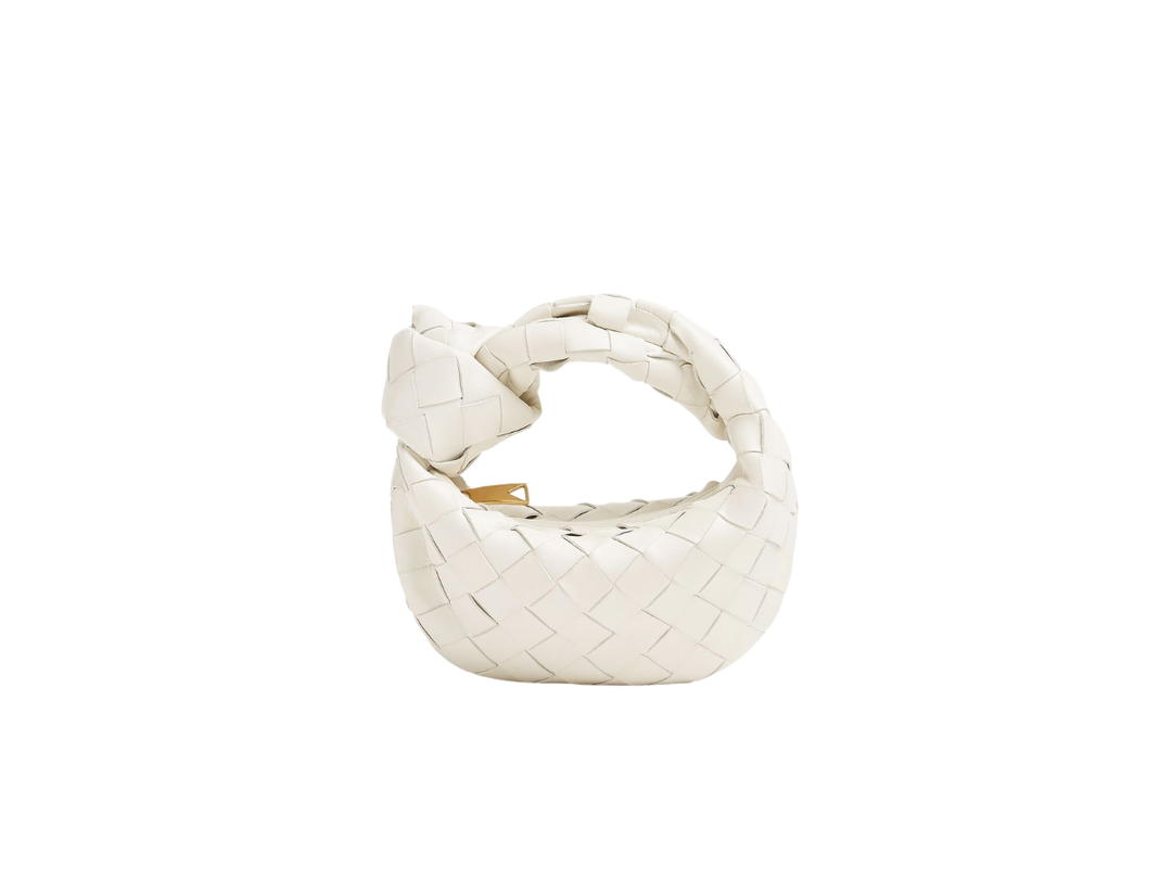 Bottega Veneta Bottega Veneta Candy Jodie In Lambskin With Gold Finish Hardware Chalk