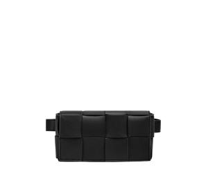 Buy Bottega Veneta Cassette Belt Bag In Lambskin With Gold Finish Hardware Black at Sasom – Authentic and Ready to Ship