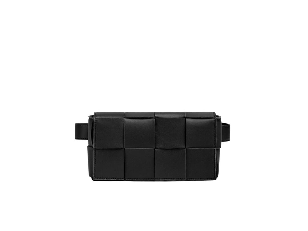 Bottega Veneta Bottega Veneta Cassette Belt Bag In Lambskin With Gold Finish Hardware Black