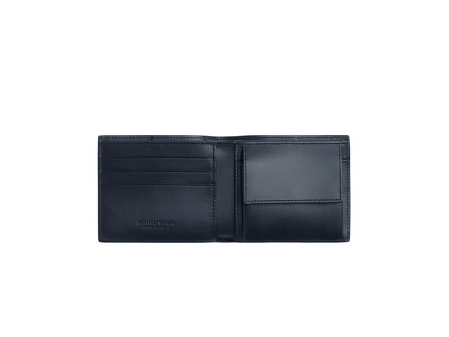 Bottega Veneta Bottega Veneta Cassette Bi-Fold Wallet With Coin Purse In Calfskin With Silver Finish Hardware Space - view 2
