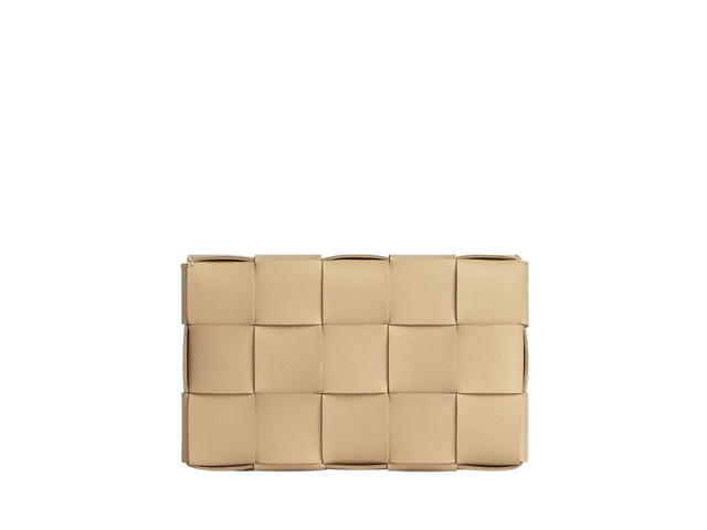 Bottega Veneta Bottega Veneta Cassette In Intreccio Leather With Gold Finish Hardware Porridge - view 2