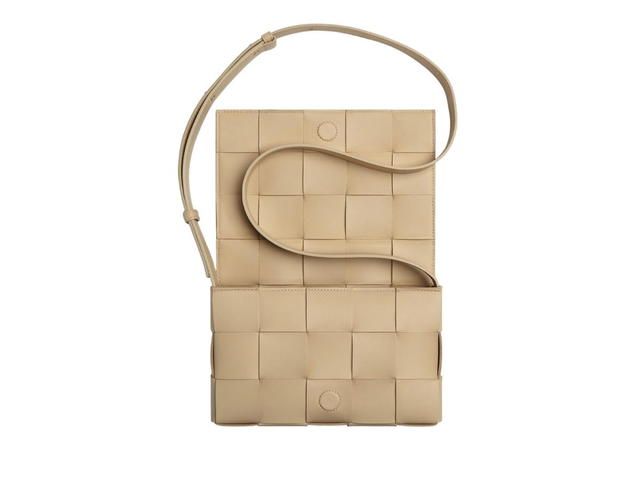 Bottega Veneta Bottega Veneta Cassette In Intreccio Leather With Gold Finish Hardware Porridge - view 3