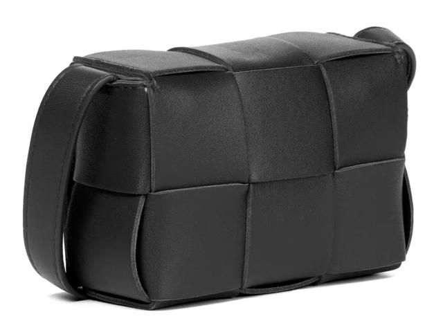 Bottega Veneta Bottega Veneta Cassette Mini Leather Crossbody Bag Black - view 3