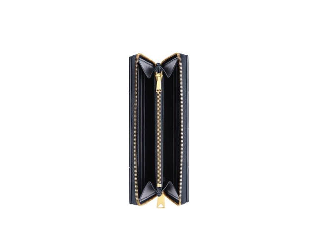 Bottega Veneta Bottega Veneta Cassette Zip Around Wallet In Lambskin Leather With Gold Finish Hardware Space - view 2