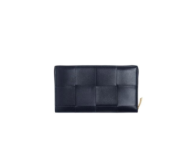 Bottega Veneta Bottega Veneta Cassette Zip Around Wallet In Lambskin Leather With Gold Finish Hardware Space - view 3