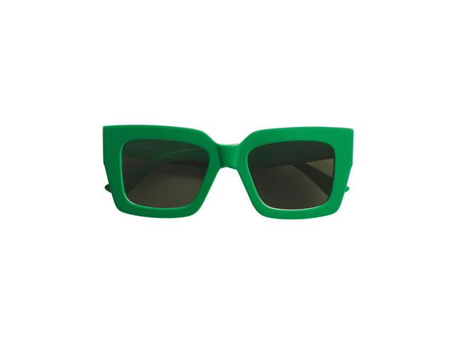 Bottega Veneta Bottega Veneta Classic Square Sunglasses In Acetate Black-Grey-Green - view 1