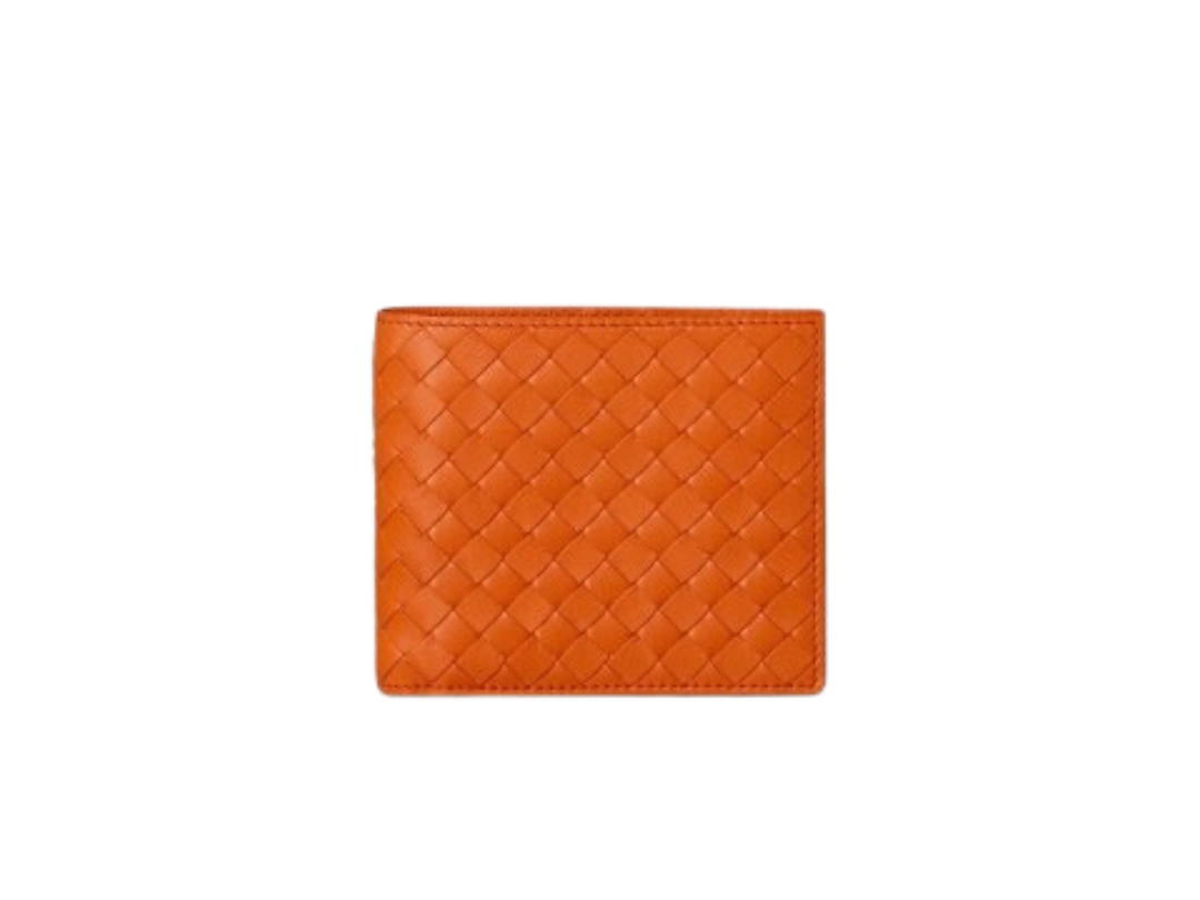 Bottega Veneta Bottega Veneta Folding Wallet In Leather Orange