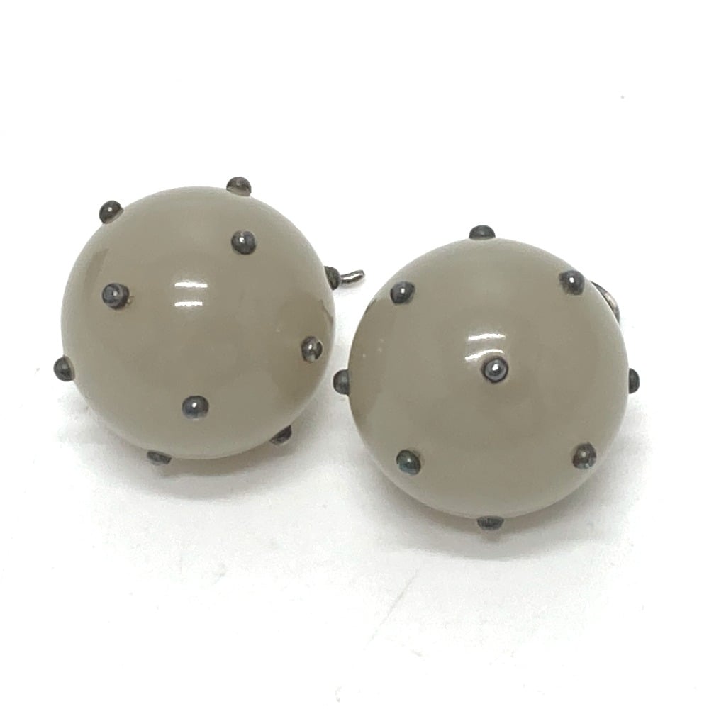 Bottega Veneta BOTTEGA VENETA Intrecciato ball Accessories Pierce Plastic gray/Silver