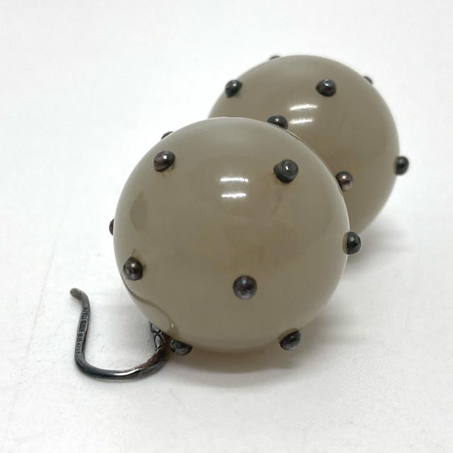 Bottega Veneta BOTTEGA VENETA Intrecciato ball Accessories Pierce Plastic gray/Silver - view 4