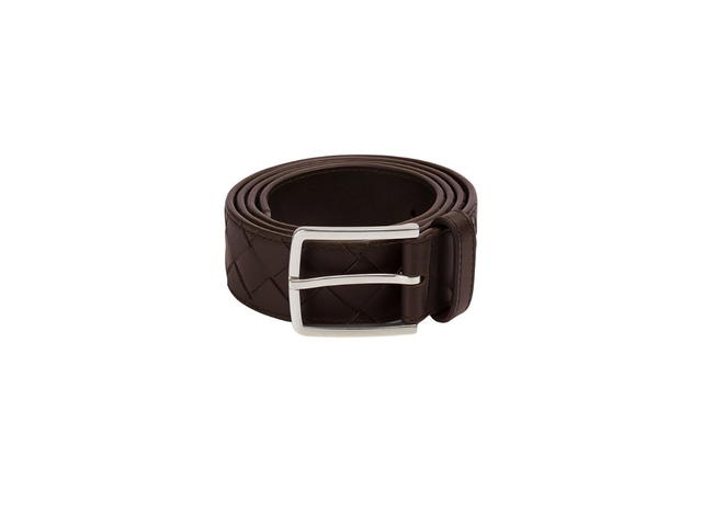 Bottega Veneta Bottega Veneta Intrecciato Belt In A Blown-Up Intreccio Weave Fondant - view 1