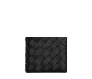 Buy Bottega Veneta Intrecciato Bi-Fold Wallet In Calfskin Leather With Eight Card Slots-Two Bill Compartments Black (8 Cards) at Sasom – Authentic and Ready to Ship