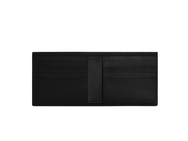 Bottega Veneta Bottega Veneta Intrecciato Bi-Fold Wallet In Calfskin Leather With Eight Card Slots-Two Bill Compartments Black (8 Cards) - view 2