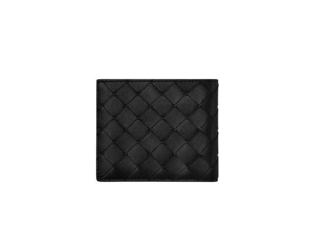 Bottega Veneta Bottega Veneta Intrecciato Bi-Fold Wallet In Calfskin Leather With Eight Card Slots-Two Bill Compartments Black (8 Cards) - view 3