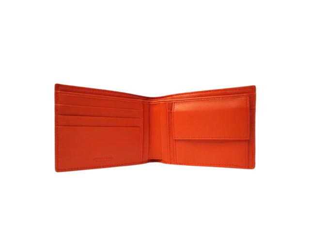 Bottega Veneta Bottega Veneta Intrecciato Bi-Fold Wallet In Calfskin With 4 Card Slots And Coin Purse Terracotta - view 2