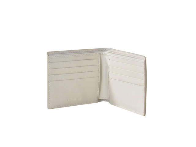 Bottega Veneta Bottega Veneta Intrecciato Bi-Fold Wallet In Calfskin With 8 Card Slots Mist - view 3