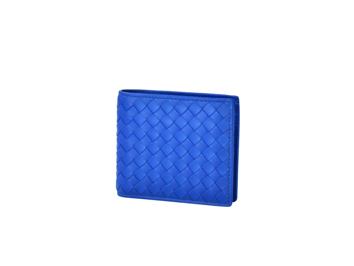 Bottega Veneta Bottega Veneta Intrecciato Bi-Fold Wallet In Calfskin With 8 Card Slots Peacock