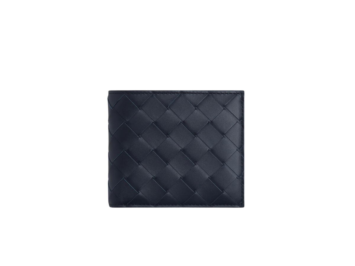 Bottega Veneta Bottega Veneta Intrecciato Bi-Fold Wallet With Coin Purse In Calfskin With Silver Finish Hardware Space-Cob
