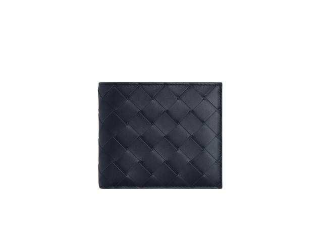 Bottega Veneta Bottega Veneta Intrecciato Bi-Fold Wallet With Coin Purse In Calfskin With Silver Finish Hardware Space-Cob - view 1
