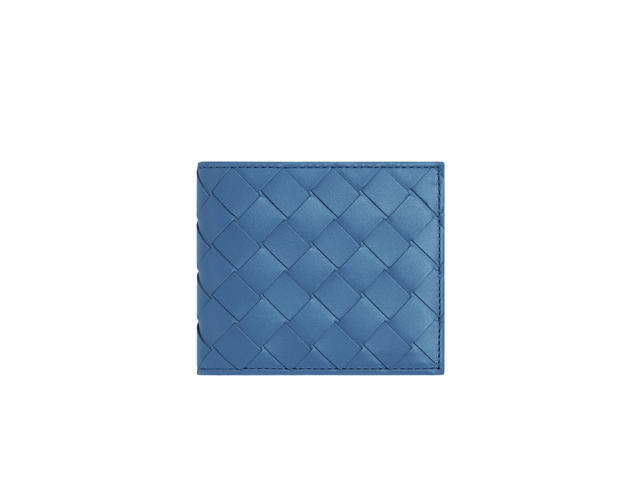 Bottega Veneta Bottega Veneta Intrecciato Bi-Fold Wallet With Coin Purse In Calfskin With Silver Finish Hardware Surf-Travertine - view 1